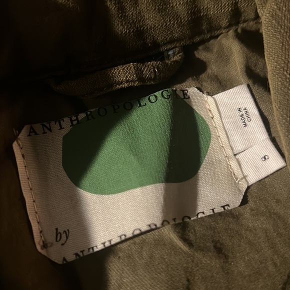 ANTHROPOLOGIE Ruffled Utility Jacket small - Picture 7 of 7